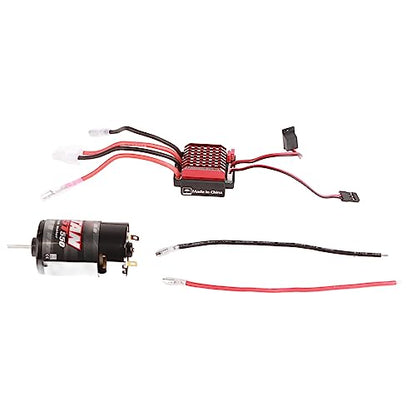 RC Car Motor ESC 360A TwoWay Brake Climbing Drag Brake Automatic Throttle Adjustment, Black Metal, Compatible with SCX10 (35T) - size: 35T, style: 35T