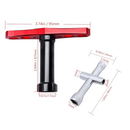 17mm Wheel Hex Wrench RC Wheel Hubs Wrench Tools for 1/8 1/10 Traxxas Arrma Redcat RC Car