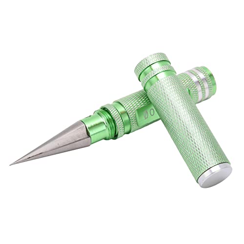 0-14mm Universal RC Reamer Hole Puncher, RC Body Reamer Tool with Sleeve and Curved Scissor Drills Set, Adjustable Hole Saw for RC Car Truck Tank Drone Body Shell Mounting (Green) - color: Green