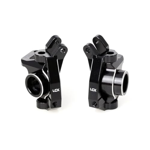 LCX Racing 1/10th RC Crawler Car CNC Aluminum Front Spindle and Carrier Set Steering Knuckle for Losi Lasernut U4 4X4, Upgrades Parts Accessories