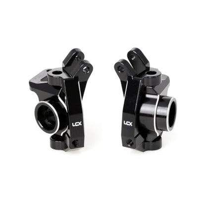 LCX Racing 1/10th RC Crawler Car CNC Aluminum Front Spindle and Carrier Set Steering Knuckle for Losi Lasernut U4 4X4, Upgrades Parts Accessories