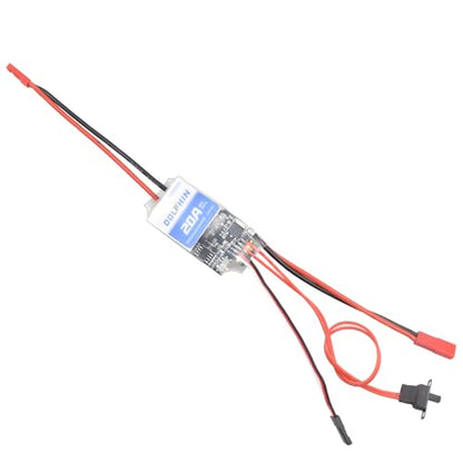 20A Brushed Bidirectional ESC for 130/180 Motor RC Car Boat Tank