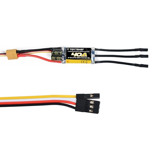 40A 2–4S RC Brushless Motor ESC for RC Plane & Airplane with 5V/6V 4A SBEC