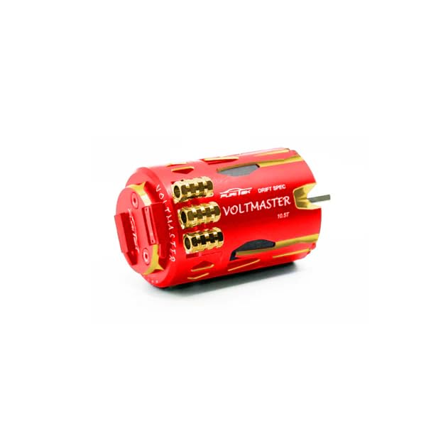 Furitek Voltmaster 10.5T Sensored Brushless Drift RC Motor - Remote Control Car, RC Car, RC Drfit On Road 1/10 Scale Electronics (Crimson Gold Edition (FUR-2655)) - color: Crimson Gold Edition (FUR-2655)