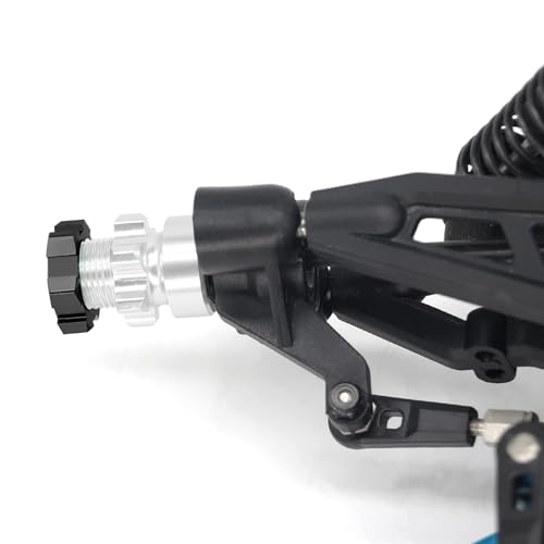 OGRC 12mm to 17mm Wheel Hex Adapter, Hex Extension for Slash Losi RC Car | Aluminum Hub, 10mm Extension, 17mm Wheel Conversion, for Traxxas Losi HPI 1/10 RC Truck Buggy, Black - color: Black