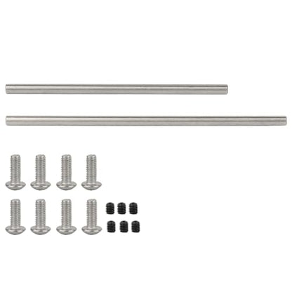 Metal Front Rear Modular Bumper Bull Bars for 1/10 RC Crawler Chassis LCG TRX4 TRX6 SCX10 Capra Dodge Power Wagon Upgrade Parts (Black) - color: Black