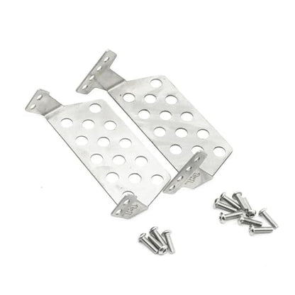 RC Car Accessories for TRX4 1/10 RC Crawler Car Upgrade Parts Stainless for Chassis Armor Aluminum Axle Protector Skid Plate Replacement Car Accessories(Front and Rear) - size: Front and Rear