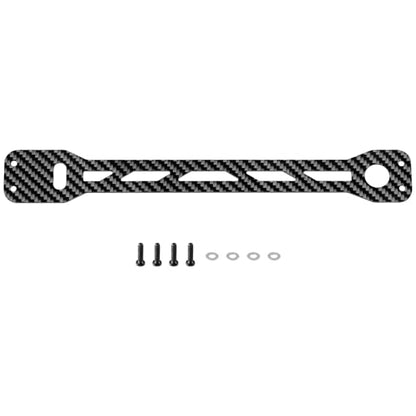 RC Carbon Fiber Battery Mount Plate Battery Retaining Mount Plate Battery Holder Strap Compatible with Tamiya TT02 1/10 RC On Road Touring Car Upgrade Parts