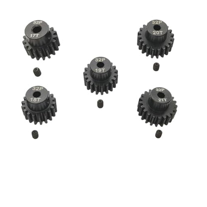 32P 5mm Pinion Gear Set 17T 18T 19T 20T 21T for Arrma 4s 3s Mega Typhon Senton Fury Vorteks Grom Gorgon Granite Big Rock Kraton Mojave Outcast Infraction Upgrade Parts