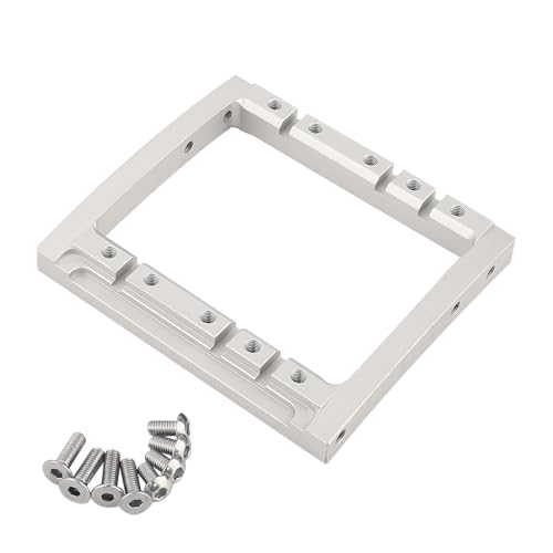 LCG Winch Dual Servo Mounts Bracket for 1/10 RC Rigs Crawler Capra SCX10 II Axle Comp TGH Rails LCG Chassis Kit Upgrade Part (Silver) - color: Silver