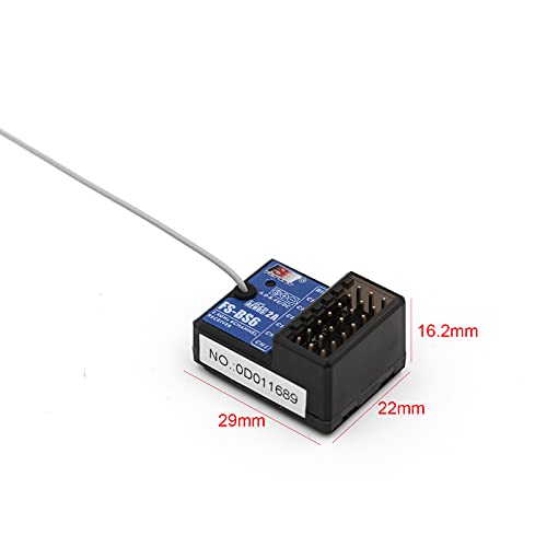 Flysky FS-BS6 6 Channels Receiver with Gyro Stabilization System | For Flysky FS-GT5 Remote Controller Radio AFHDS2A System Transmitter RC Car (1pcs fs-bs6 Receiver) - style: 1pcs fs-bs6 Receiver