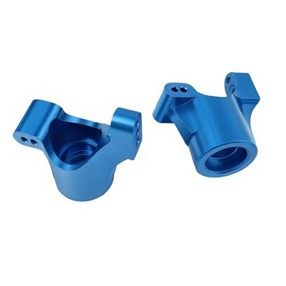 Steering Blocks & Caster C-Hubs Set for LaTrax Teton Rally RC Car (Blue) | Aluminum,Knuckle,C-Cup,Stub Axle Carrier,1/18,Desert Prerunner,Upgrade Parts,7532 Compatible,7552X Compatible - color: Blue