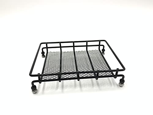 KTRC026 R/C Metal roof Luggage Rack for 1/8 1/10 RC Crawler Car for FMS FTX RC LC76 Land Cruiser FJ40 Y60 KM5 KM4 TRX4 D90 Gen9 H8P 4x4 Trucks YIKONG YK4104 YK4107 MJX H8H H12P f150 Bronco
