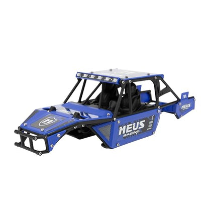 MEUS RACING Mantis24 Body with Roll Cage for Axial 1/24 SCX24 RC Crawler (Blue) - color: Blue