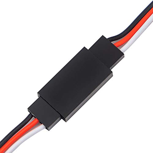 30 Pcs 3-Pin Extension Cable Cord Male to Female Lead Wire Connectors for Servo Extension Connection Control Board Remote Control Parts - 5 Sizes