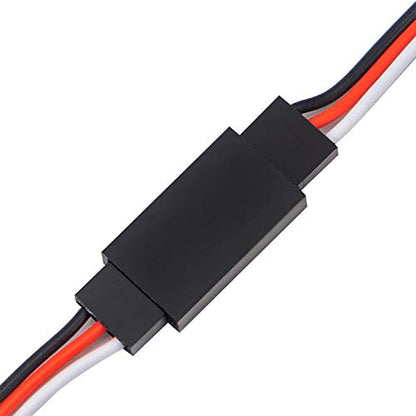 30 Pcs 3-Pin Extension Cable Cord Male to Female Lead Wire Connectors for Servo Extension Connection Control Board Remote Control Parts - 5 Sizes