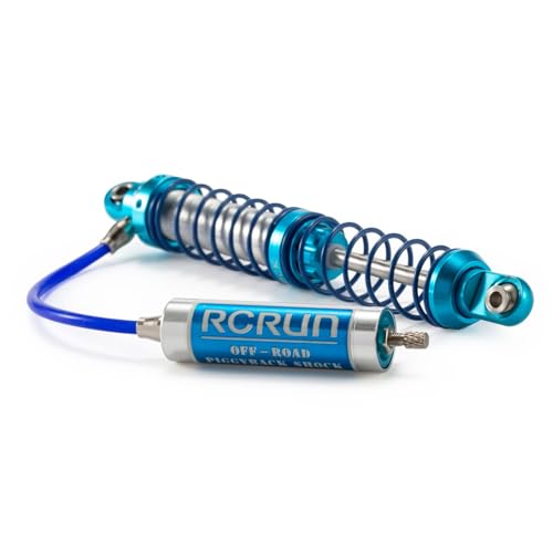 Adjustable Oil Piggyback Shock Absorber 70-123mm with Remote Reservoir for 1/10 RC Crawler Axial SCX10 Wraith CAPRA RR10 TRX4 (90mm 2pcs) - color: 90mm 2pcs