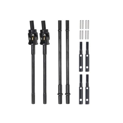 RC Car Drive Shafts for UTB10 for Unlimited for Trail 1/10 for Axial for Capra F9 Portal Stub Axle Universal Joint Driveshaft Straight Shaft Buggy RC Crawler Car Parts(4 in 1) - size: 4 in 1