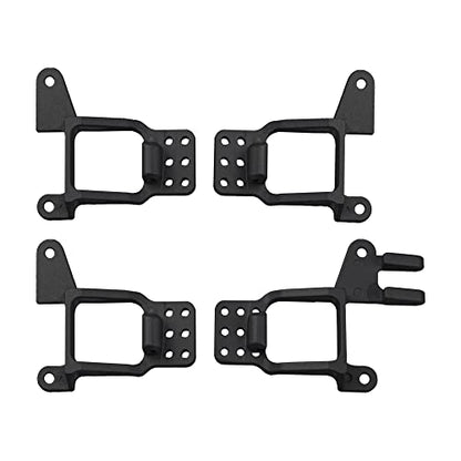 RC Shock Towers Mount Front & Rear Shock Tower Shock Absorbers Mount Bracket Compatible with Traxxas TRX-4 Bronco 1/10 RC Crawler Upgrade Parts (Black) - size: Black