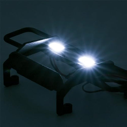 MOHERO RC Front Bumper with 2 LED Light for TRX4M K10 F150 1/18th RC Crawler Car