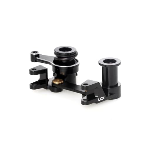 LCX Racing 1/10th RC Crawler Car CNC Aluminum Steering Bellcranks Drag Link Set Steering Kit for Traxxas Drag Slash, Upgrades Parts Accessories