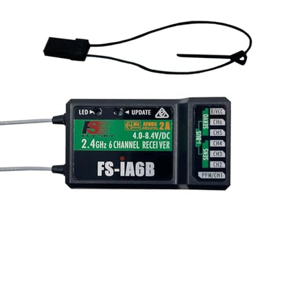 FS-iA6B Receiver 6CH for FLYSKY FS-i6 FS-i6X & FS-i6S RC Transmitter | 6 Channels 2.4GHz AFHDS2A | Support PWM PPM i.bus