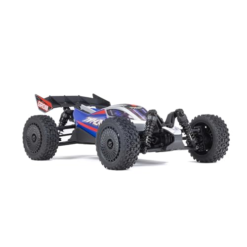 ARRMA Typhon GROM 4x4 RC Buggy, RTR, Blue/Silver | Smart Small Scale, Battery & Charger Included, ARA2106T1 - color: Blue/Silver