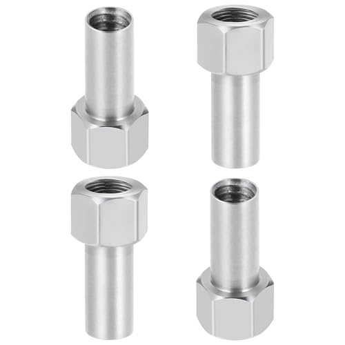 Stainless Steel M2.5 Extended Wheel Nuts 2/3/4/5/6mm Upgrade for 1/18th TRX4M Defender Bronco K10 High Trail F150 RC Crawler Car Parts (6mm) - style: 6mm