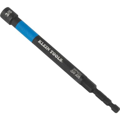 Klein Tools 65411PK3 Magnetic Color-Coded Power Nut Setter Set, 1/4-Inch Impact Hex Drive, 5-Inch Shaft, Extended Reach, 3-Piece - size: 6-Inch / 3-Piece Set