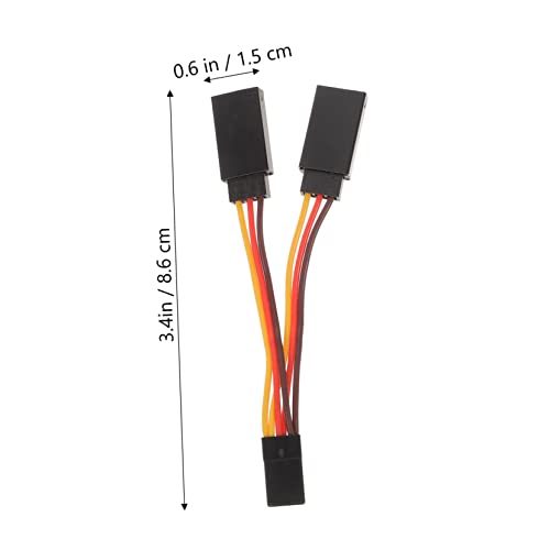 ibasenice 10pcs Extension Cable for Rc Car Helicopter and Plane Flexible Design Male to Female Connection for Dual Receiver Setup Sturdy and Lightweight Cables