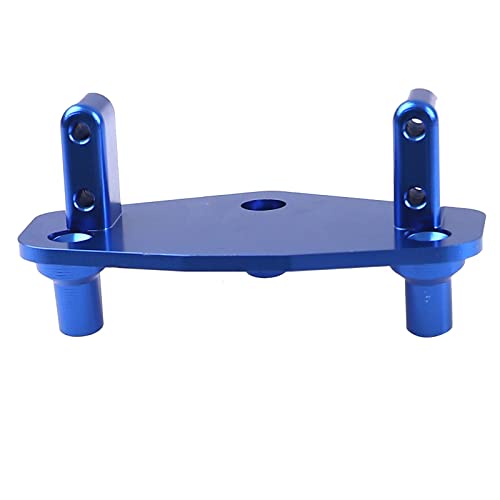 Aluminum Alloy Steering Servo Mount Plate Base Bracket Compatible with 1/8 Losi LMT 4WD Solid Axle RC Monster Car (Blue) - color: Blue