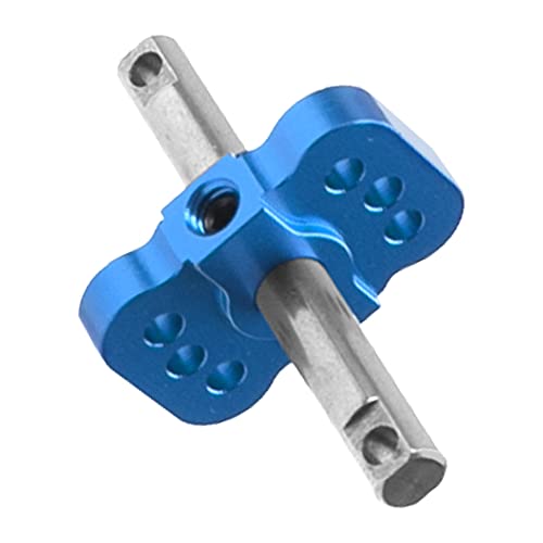 Aluminum RC Differential Locker Spool 2WD Diff Locker Mounts Upgrades Part Compatible with 1/10 Traxxas Slash 2WD Rustler Stampede 2WD Bandit 2WD 1/10 RC Car (Blue) - color: Blue
