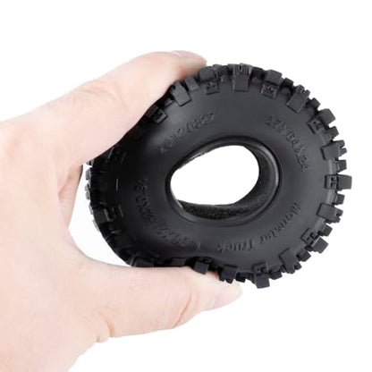 SWX 1.0 Soft Mud Tires 64x27mm 4Pcs for TRX4M SCX24 | Mud Tires, 64x27mm, Soft Compound, TRX4M, SCX24, 1.0, 4Pcs