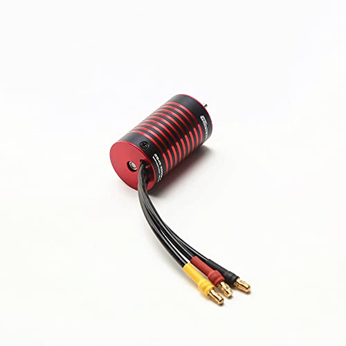 HUIOP 3200KV Brushless Motor, Waterproof 2838 3200KV Brushlessc Motor & 35A Brushless ESC Replacement for 1/14 1/16 SCY/HSP/Trax4/HPI Car Truck - size: 3200KV