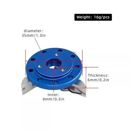 RC Car Accessories for TRAXXAS for Nitro for Slash for Rustler T-Maxx 4142 4146 3281 Metal Flywheel Clutch Bell Set RC Car Upgrade Parts Accessories(Blue) - size: Blue
