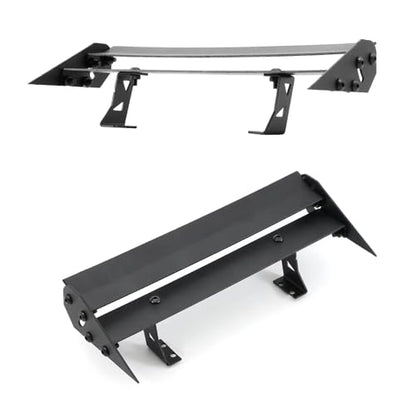 RC Car Parts Compatible with Tamiya for TT01 for TT02 XV01 for HSP 94123 FW06 1/10 RC On-Road for Rally Drift Car Metal Tail Wing Rear Spoiler