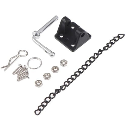 RC Crawlers Components for 1/10 Metal Hitch Tow Shackles Trailer Hook Set with for Climbing Rope Chain Spare Parts RC Crawler Model Accessories