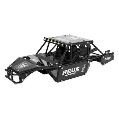 MEUS RACING Mantis24 Body with Roll Cage for Axial 1/24 SCX24 RC Crawler (Black) - color: Black