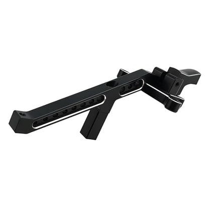 Aluminum Front Chassis Brace for 1/8 Sledge 4WD RC Truck (Black) | Alloy,95076-4,9520,Monster Truck,Upgrade Parts,CNC Machined,High Strength,Precision Fit,Wear Resistant - color: Black