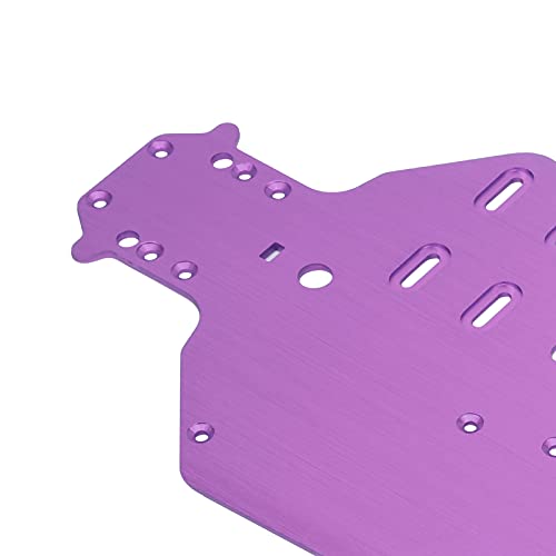RC Chassis, 335x125mm RC Drift Racing Chassis Aluminum Alloy Chassis Bottom Plate Replacement Upgrade Parts for 94122 1/10 RC Car (Purple) - color: Purple