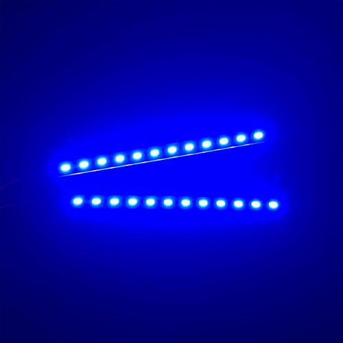 24 LEDs Chassis Light Aluminum RC LED Strip Lights Night Flash 6V Accessories Compatible with 1/10 1/8 Traxxas TRX4 TRX6 Slash Rustler Redcat 4WD RC Car Crawler Buggy (Navy) - color: Sapphire