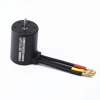 Premium 3600KV Brushless RC Motor for 1 8 10 Trucks 3660 Can High Efficiency Winding Low Temp 550 Size Compatible - size: 3600KV
