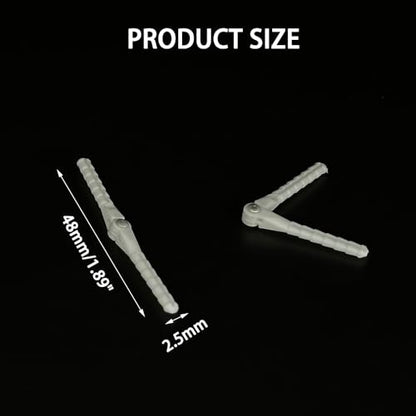 10PCS RC Airplane Plastic Pin Hinge for RC Plane Helicopter Aircraft DIY Model Plane Fix Wing Parts (2.5x48mm) - style: 2.5x48mm