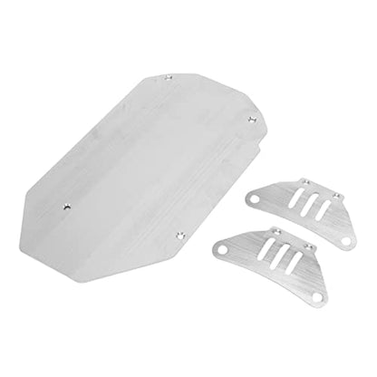 Stainless Steel Chassis Armor Set, 3 Pieces RC Car Guard Skid Plate for TT02 1/10 RC Car, Crawler Modification Part Accessories, Front Center Rear Chassis