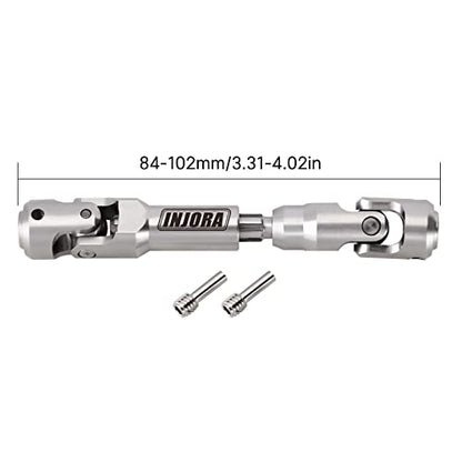 INJORA Stainless Steel Heavy-Duty Drive shafts for 1/10 RC (84-102mm) - size: 84-102mm