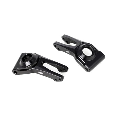 LCX Racing 1/10 RC Crawler Car Rear Hub Set Carriers for RC Truck Arrma Fury, Upgrades Parts Accessories (Black) - color: Black