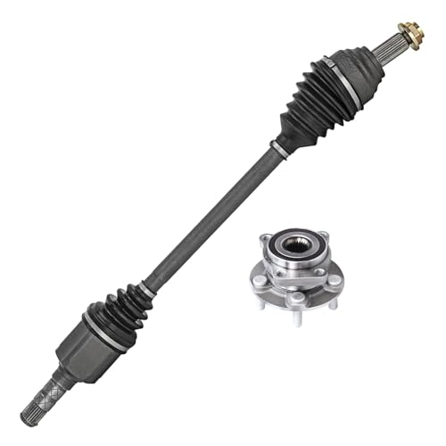 Detroit Axle - Front CV Axle Kit for 2008 2009 2010 2011 2012 2013 | Subaru Impreza, CV Axle Shaft Assembly Wheel Bearing Hub Assembly Replacement - size: 2WX34508/Pair