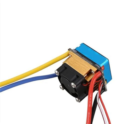 for AA02 480A Waterproof Brushed ESC Single Motor with Cooling Fan 2-4S 3 Modes 5V/3A BEC RC Cars Model Accessory Replacement RC Parts