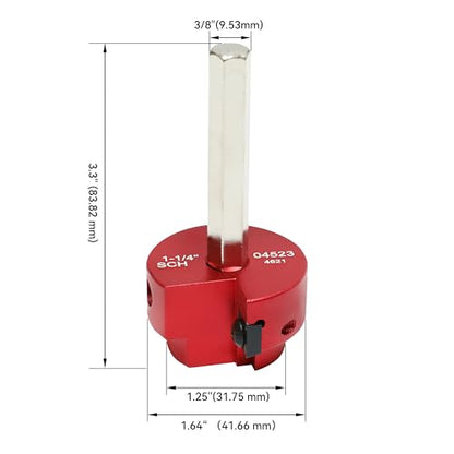 HFS(R) 1-1/4" PVC Pipe Reamer Tool - Fits 1/2" Drill, PVC Fitting Saver & Plastic Pipe Fitsting Reamer Socket Saver Plumbing Tool for Schedule 40 Plastic Pipes - size: 1.25 Inch