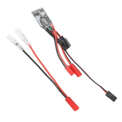 RC 30A Brushed ESC Electronic Speed Controller 2 Way Current Control with Brake Function for 1/16 1/18 1/24 Scale Cars and Boats PCB Material Compact Lightweight Design